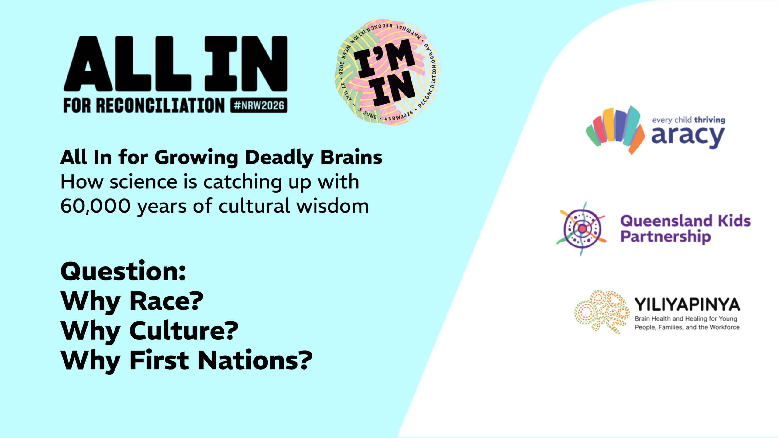 Why Race? Why Culture? Why First Nations?